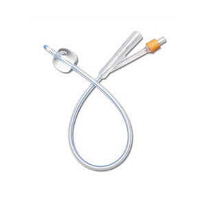 SelectSilicone 100% Silicone Foley Catheter, 2-Way, 22 Fr, 10cc