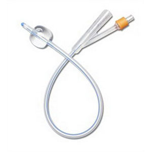 SelectSilicone 100% Silicone Foley Catheter, 2-Way, 24 Fr, 30cc