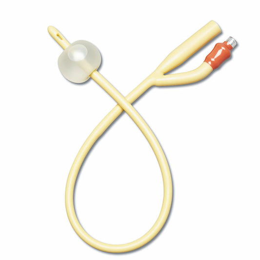 2-Way Silicone-Elastomer Coated Foley Catheter, 16 Fr, 10 mL
