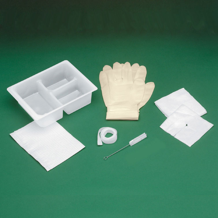 Basic Tracheostomy Clean and Care Tray 4" x 4", EA/1