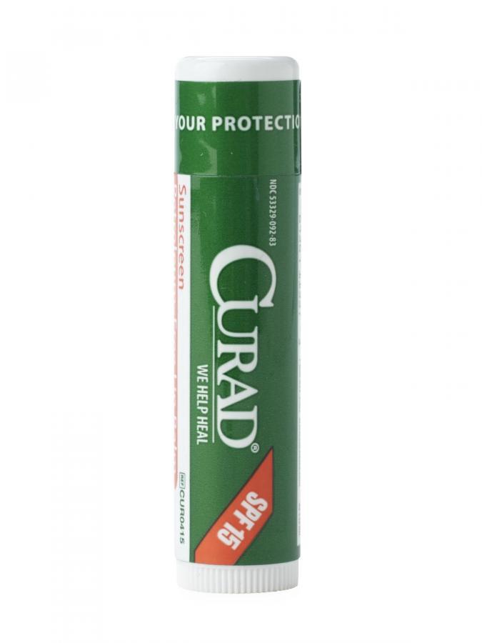 Curad Lip Balm, SPF 15, Mint Flavor