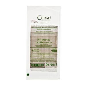 CURAD Oil Emulsion Gauze 3" x 8" Sterile 3's