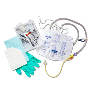 Silicone-Elastomer Coated Closed System Foley Catheter Tray 16 Fr 10 cc