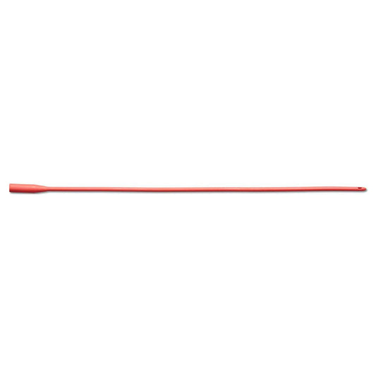 Medline Red Rubber Latex All-Purpose Intermittent Catheter, 22 Fr, 16"
