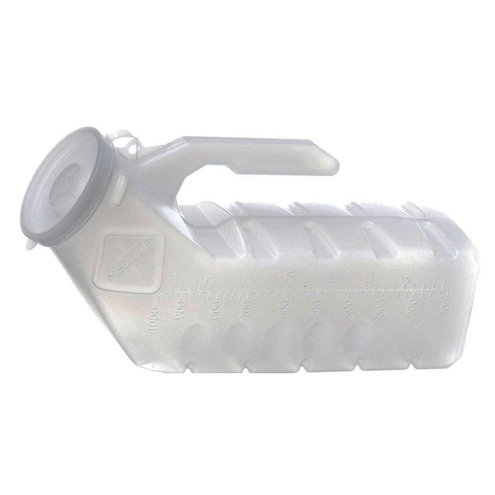 Mini Translucent Male Urinal, 32-oz./1,000 ml, EA/1