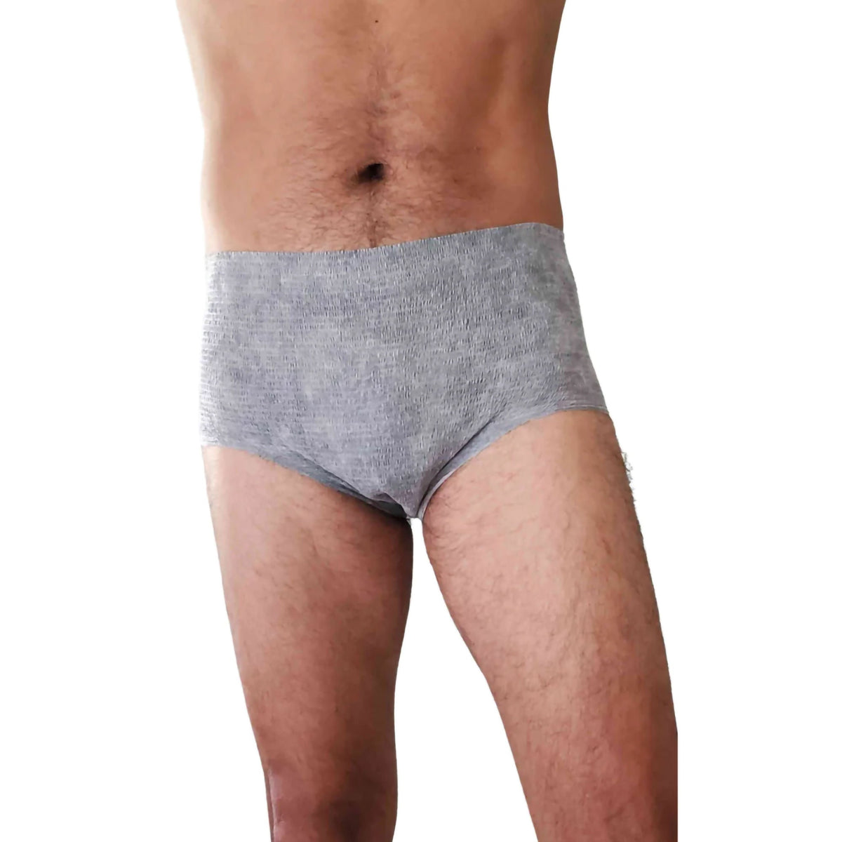 Nexwear Men's Pull-On Absorbent Underwear, Large, Gray, CS/60
