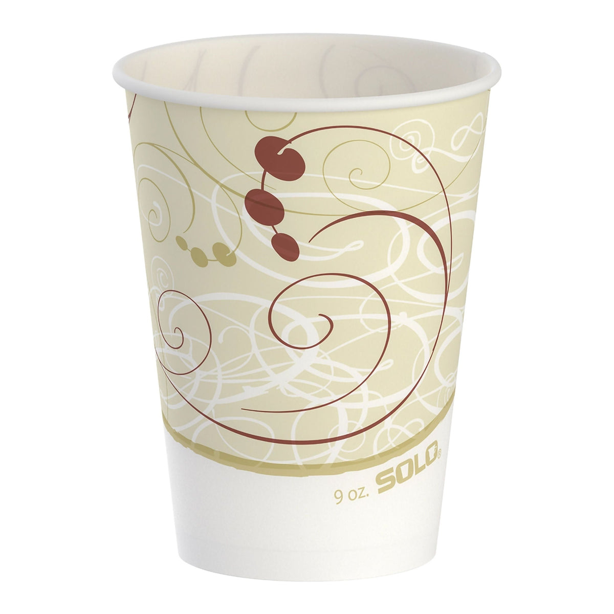 Solo® Wax Coated Paper Drinking Cup, 9-ounce, SL/100