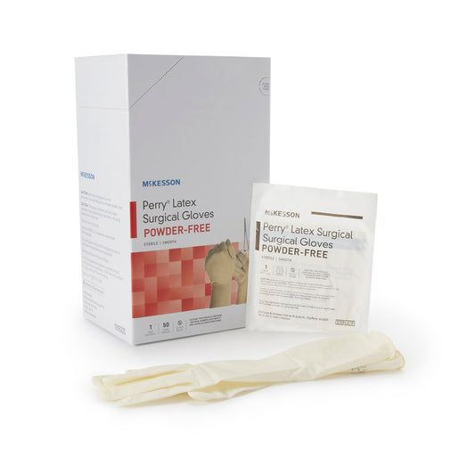McKesson Perry® Performance Plus Surgical Glove, Size 6.5, Cream