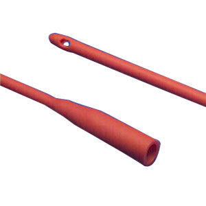 Dover Robinson Red Rubber Urethral Catheter 18 Fr 16"