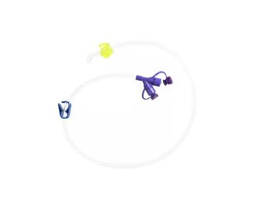 Kangaroo Continuous Feeding Extension Set, Right Angle, Latex Free