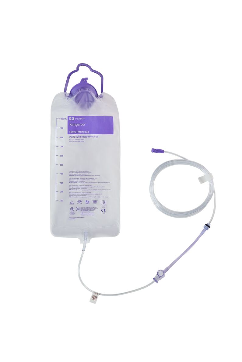 Kangaroo Joey Pump Set with ENFit Connector, 1,000 mL.