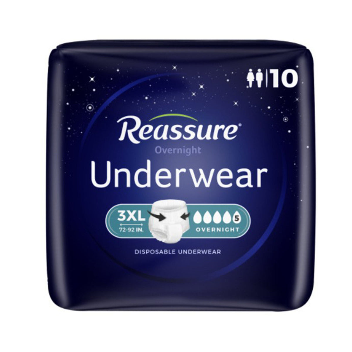 Reassure® Premium Cotton Pad, Moderate, Long