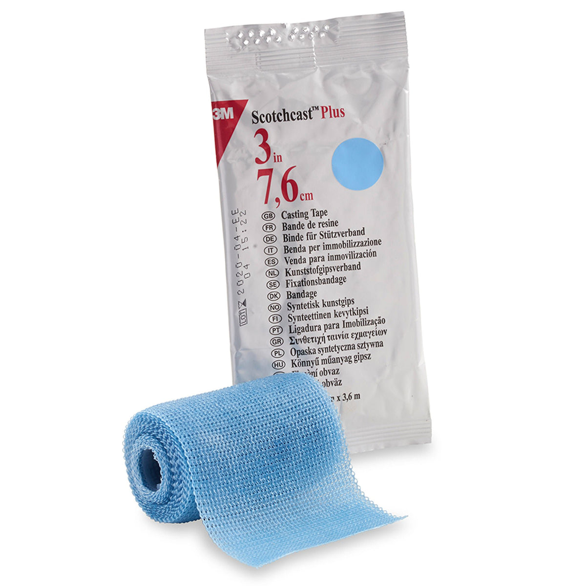 3M™ Scotchcast™ Plus Light Blue Cast Tape, 3 Inch x 4 Yard, EA/1