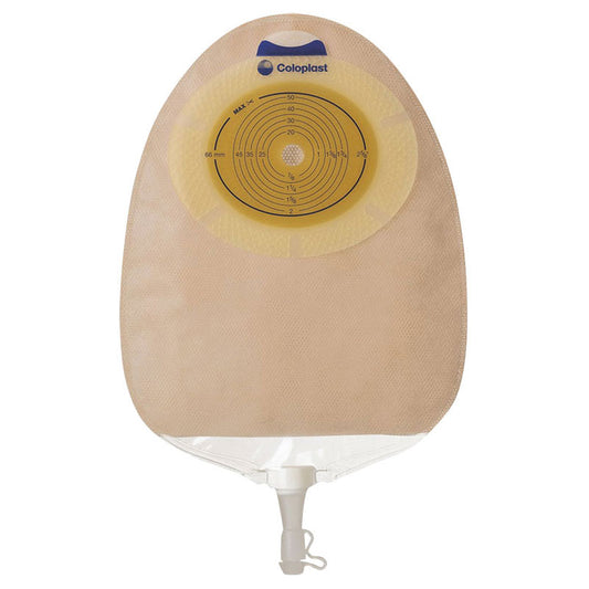 SenSura Xpro Non-Convex Extra-Extended Wear Urostomy Pouch Pre-Cut 1-3/16", Opaque