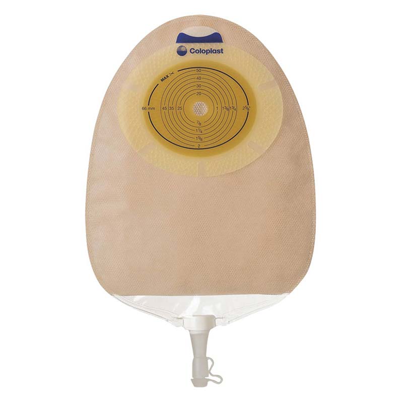 SenSura Xpro Convex Light Extended Wear Urostomy Pouch Cut-To-Fit 5/8"-1-5/16" Transparent