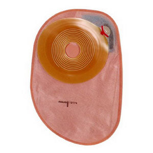 Assura 1-Piece Closed Pouch Oval Precut 1-1/8", Opaque