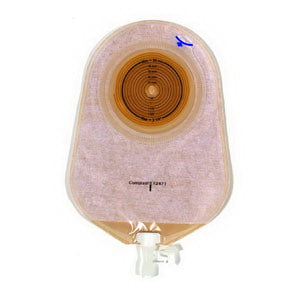 Assura 1-Piece Non-Convex Extra-Extended Wear Urostomy Pouch Cut-to-Fit 3/8" - 2-1/4"