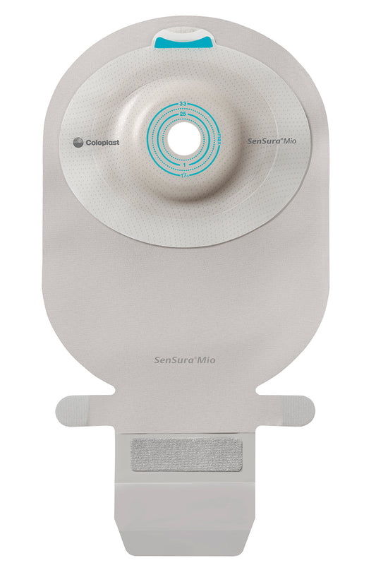SenSura Mio 1-Piece EasiClose WIDE Outlet, Soft Convex, Maxi, Opaque With Inspection Window, Pre-cut 1-1/2" (38 mm)