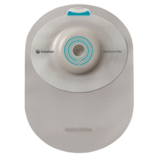 SenSura Mio 1-Piece Closed Pouch, Convex Light, Maxi, Opaque with Inspection Window, Cut-to-fit