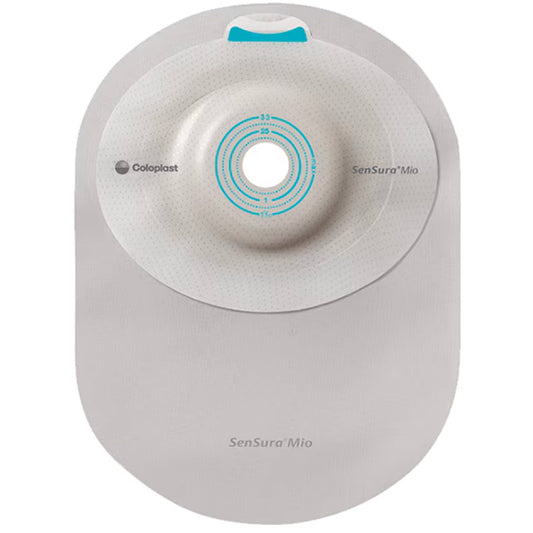 SenSura Mio 1-Piece Closed Pouch, Convex Light, Maxi, Opaque with Inspection Window, Pre-Cut, 1"