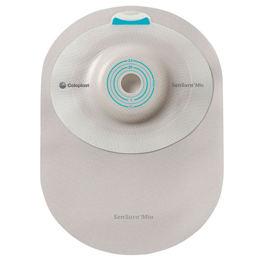 SenSura Mio 1-Piece Closed Pouch, Deep Convex, Maxi, Opaque With Inspection Window, Cut-To-Fit