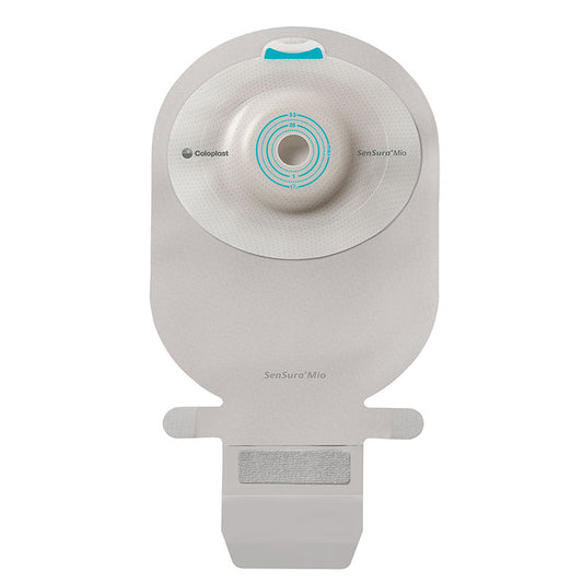 SenSura Mio 1-Piece EasiClose WIDE Outlet, Deep Convex, Maxi, Transparent, Cut-To-Fit