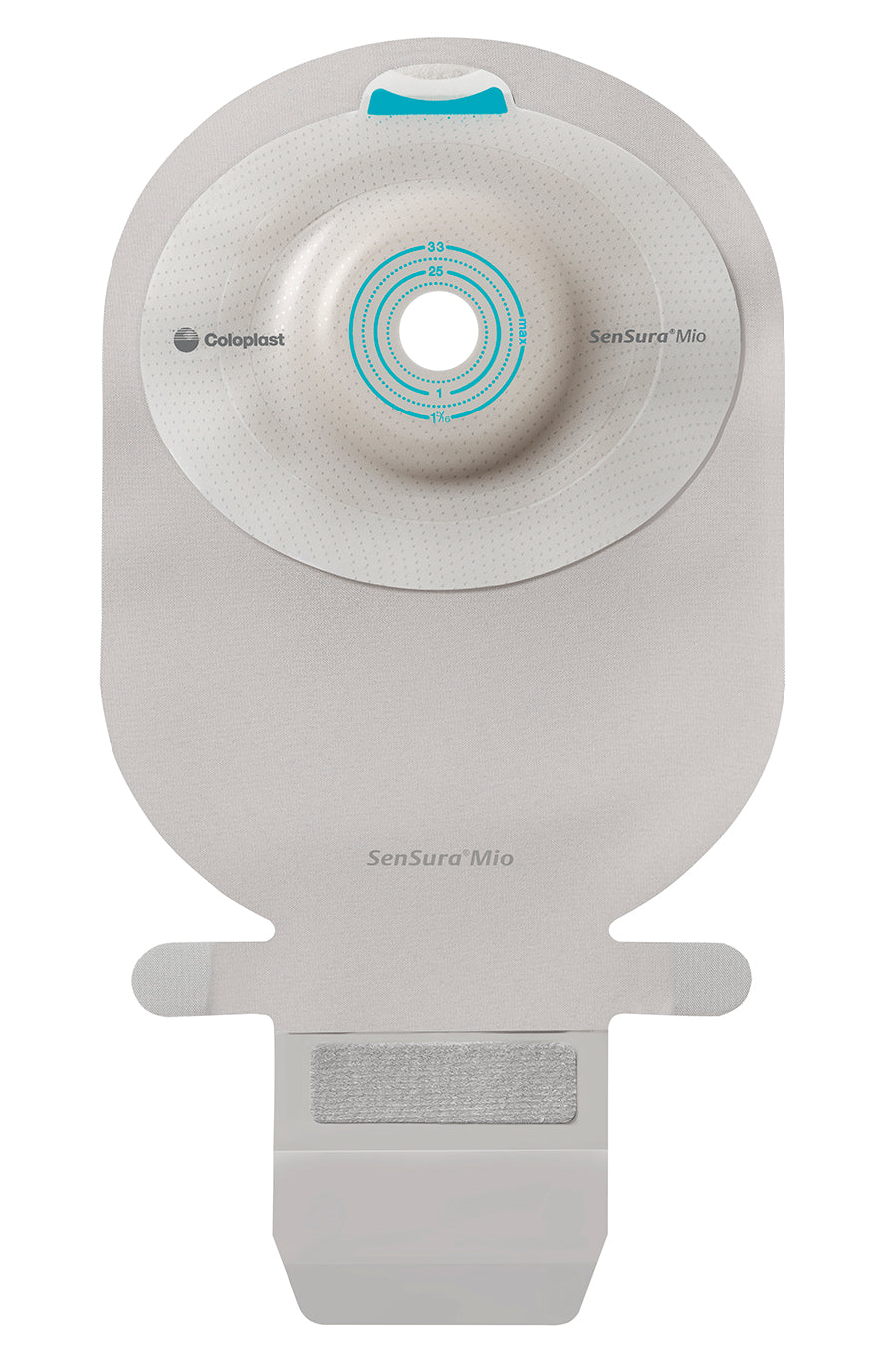 SenSura Mio 1-Piece EasiClose WIDE Outlet, Deep Convex, Maxi, Transparent, Pre-cut