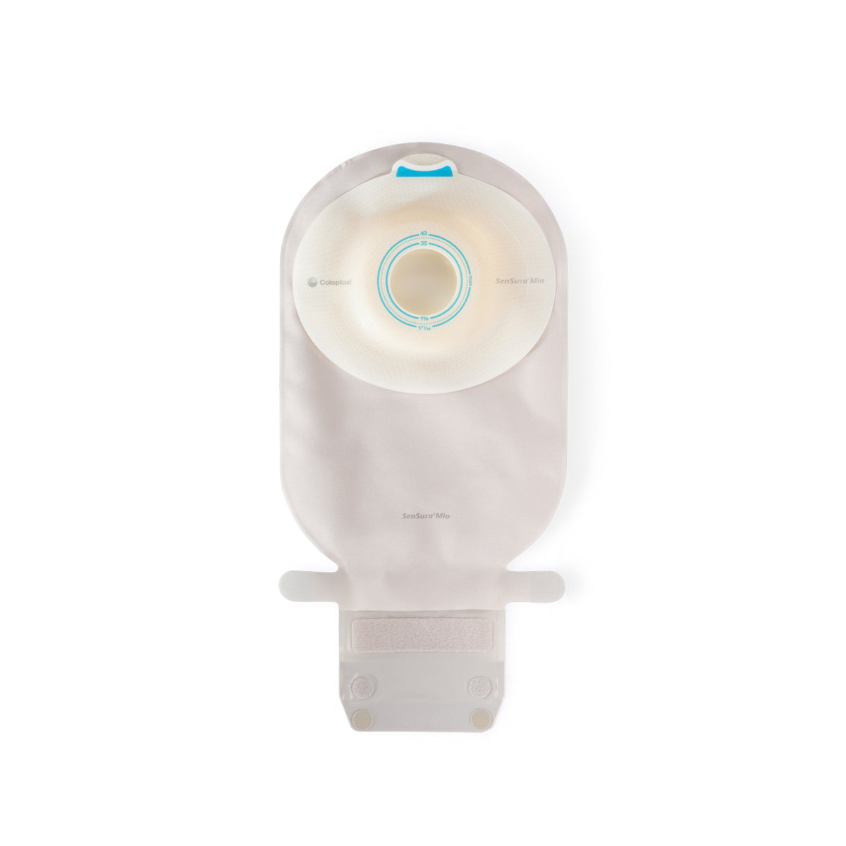 SenSura Mio 1-Piece EasiClose WIDE Outlet, Deep Convex, Maxi, Transparent, Pre-cut