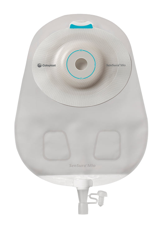 SenSura Mio 1-Piece Urostomy Pouch, Deep Convex, Maxi, Opaque, Pre-Cut 1"