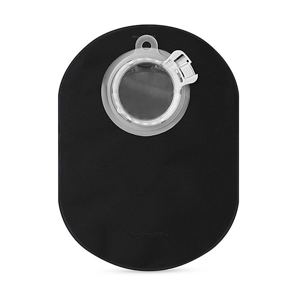 SenSura Mio Click Closed Pouch, Maxi, Black with Window, with Filter, Red