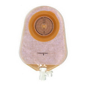 Assura 1-Piece Non-Convex Standard Wear Urostomy Pouch Cut-to-Fit 3/8" - 2-1/4" (Custom), Transparent