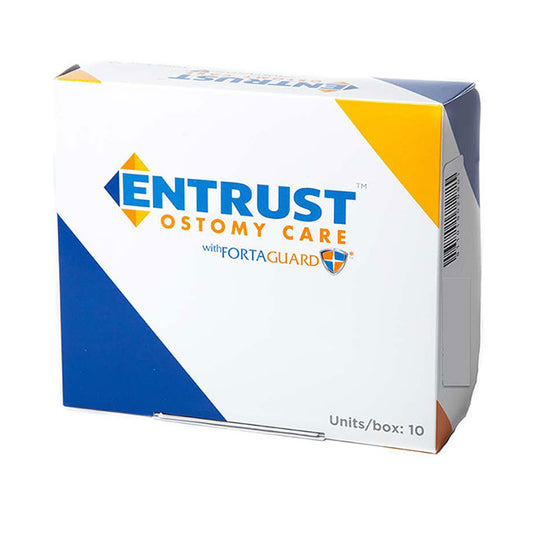 Entrust 1 Piece Precut 1", Transparent, Standard Wear, 12", Drainable