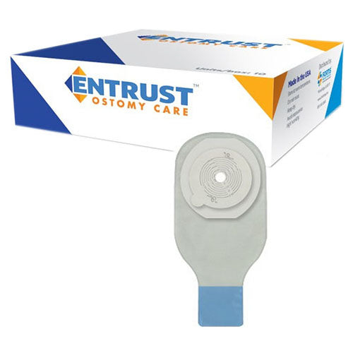 Entrust 1 Piece 1-1/4", Transparent, Extended Wear, 12", Drainable, Dual HC.
