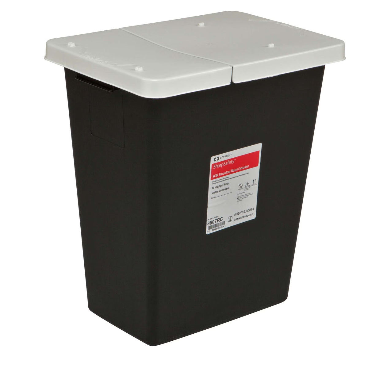 SharpSafety™ RCRA Waste Container, 8 Gallon, 15-1/2 Inch x 17-3/4 x 11 Inch, CS/10