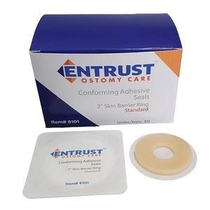 Entrust Ostomy Skin Barrier Ring, Extended Wear, with Duet, 2"