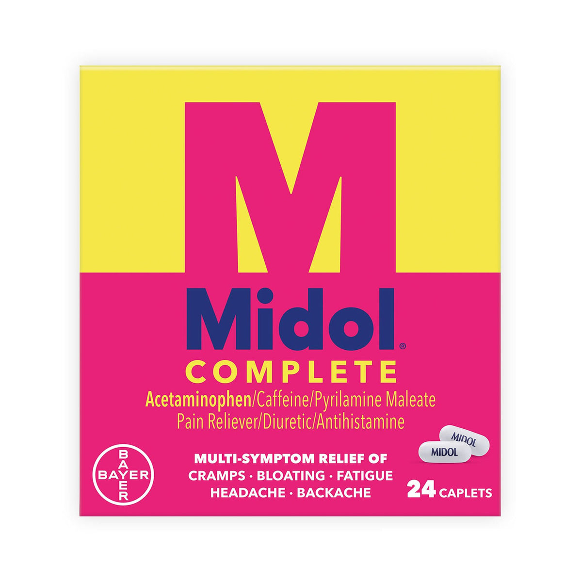 Midol® Complete Acetaminophen / Caffeine / Pyrilamine Maleate Cramp Relief, BX/1