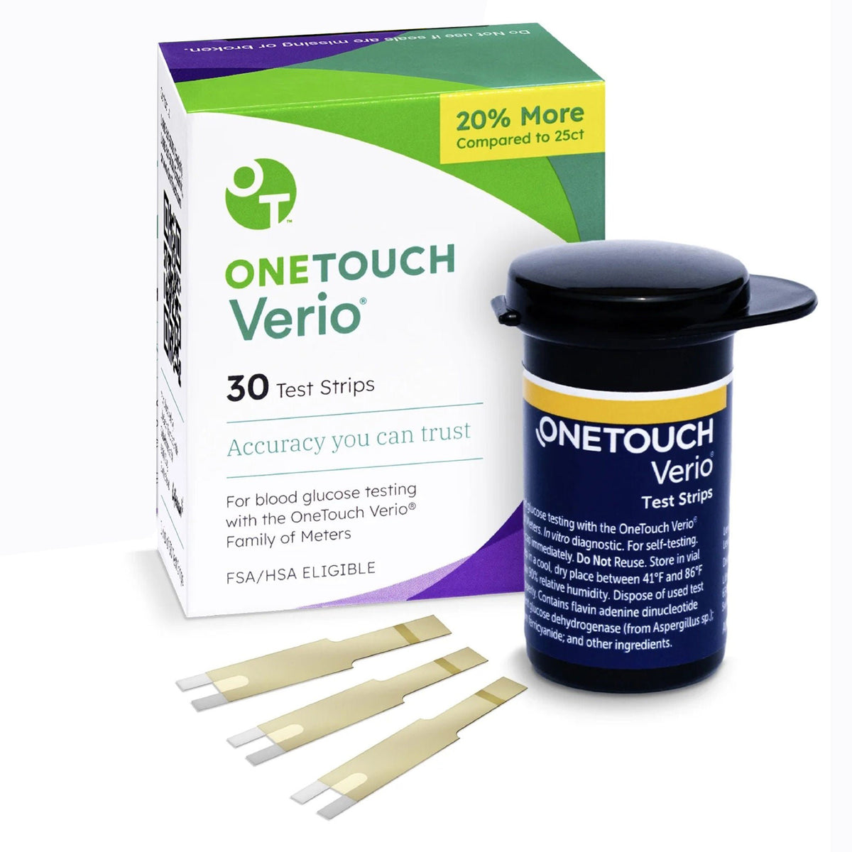 OneTouch Verio Flex® Blood Glucose Test Strips, EA/1