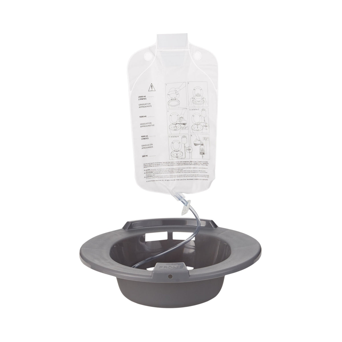 McKesson Round Sitz Bath, 2,000 mL Bag, EA/1