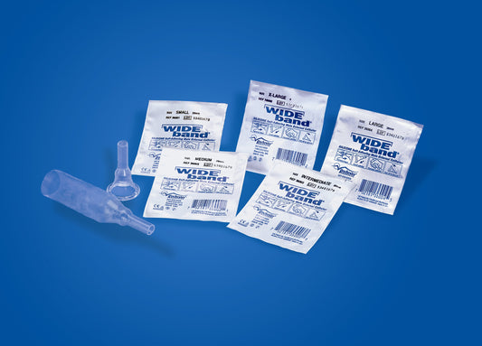 CATHETER, MALE EXTRNAL WBAND 100% SIL SM (30/BX) RCHMED