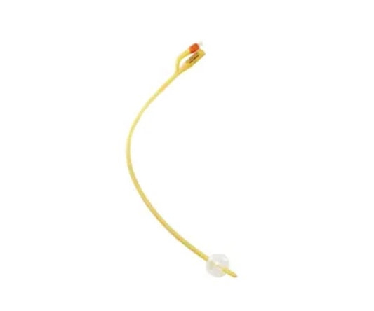 Dover 2-Way Hydrogel Coated Latex Coude Tip Urethral Urinary Catheter, 22 FR, 30mL
