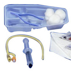 Curity Dover Hydrogel Coated Latex Foley Catheter Insertion Tray 16 Fr 5 cc