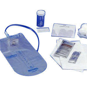 CURITY Dover Vinyl Closed Urethral Catheter Tray 14 Fr 1500 mL