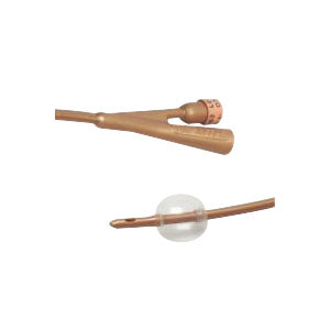Dover 2-Way Silver-Coated Silicone Foley Catheter 14 Fr 5 cc