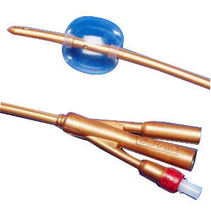 Dover 2-Way Silver-Coated Silicone Foley Catheter 24 Fr 5 cc