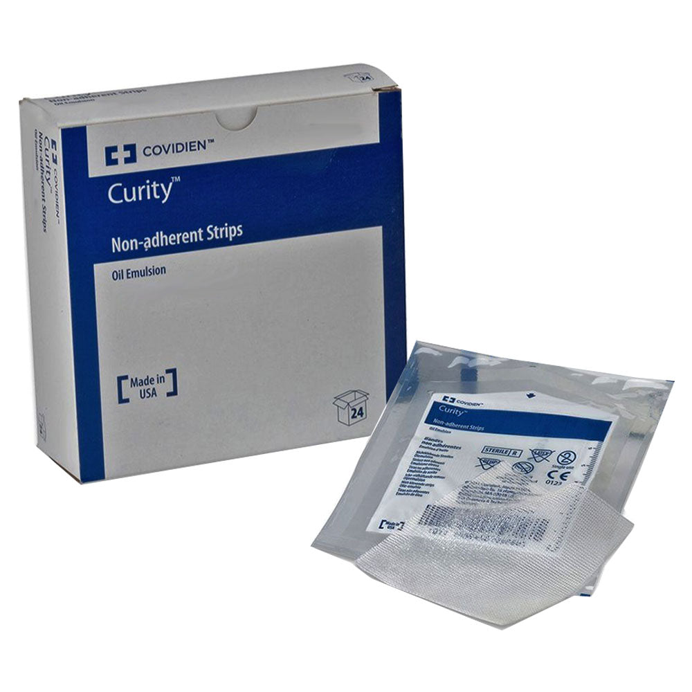 Curity Non-Adhering Oil Emulsion Dressing, 3" x 8" Rectangle 3's, EA/1