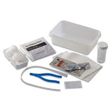 KENGUARD Dover Vinyl Open Urethral Catheter Tray 14 Fr