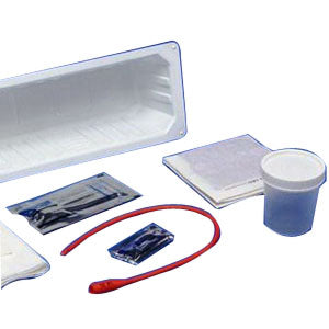 KENGUARD Dover Vinyl Open Urethral Catheter Tray 14 Fr