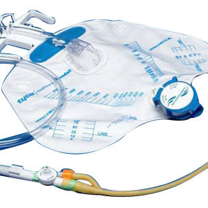 Hyrdogel Coated Latex Foley Tray, 18 FR Latex Catheter