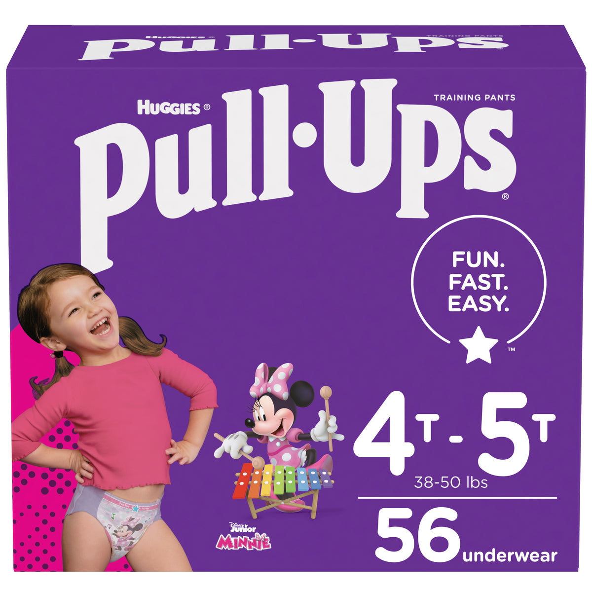Pull-Ups Learning Designs Training Pants, Girl, 4T-5T, Giga Pack, Replaces Item 6945130