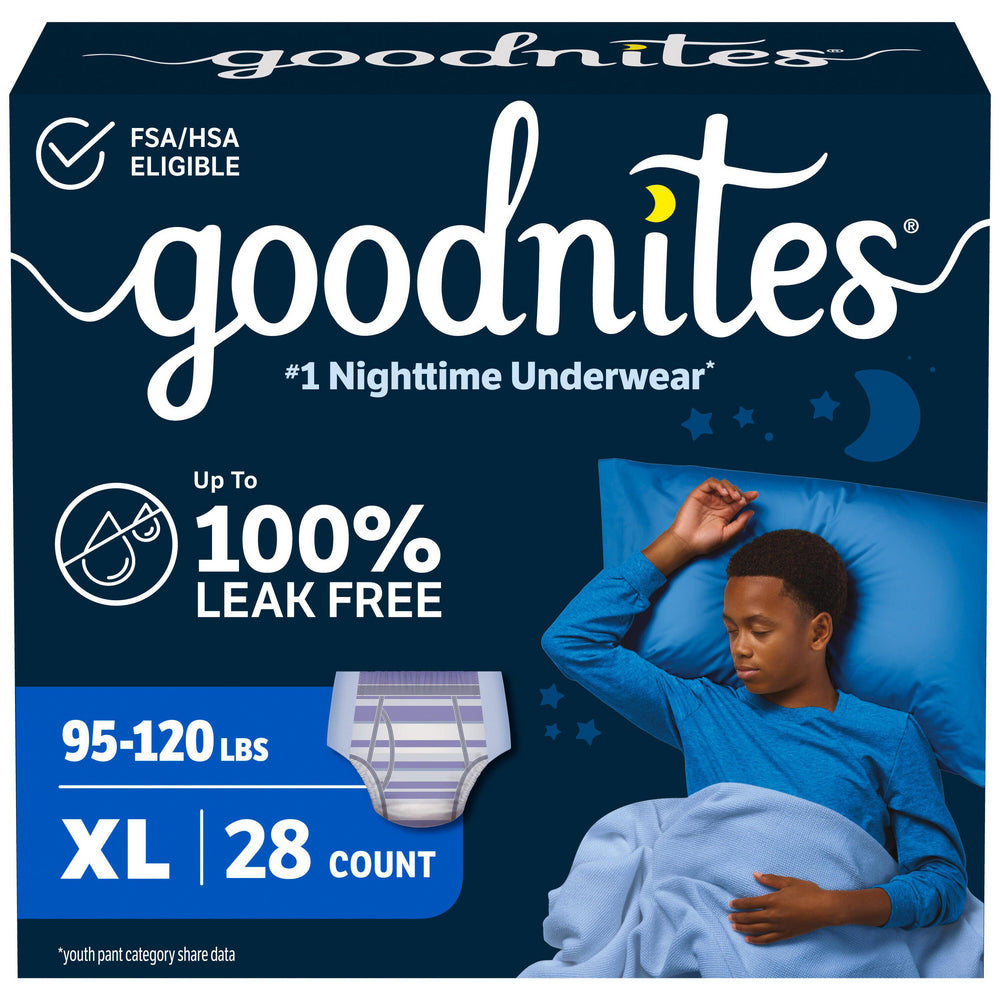Goodnites Giga Pack Youthpant, Boy, Size 6 - REPLACES 6953378